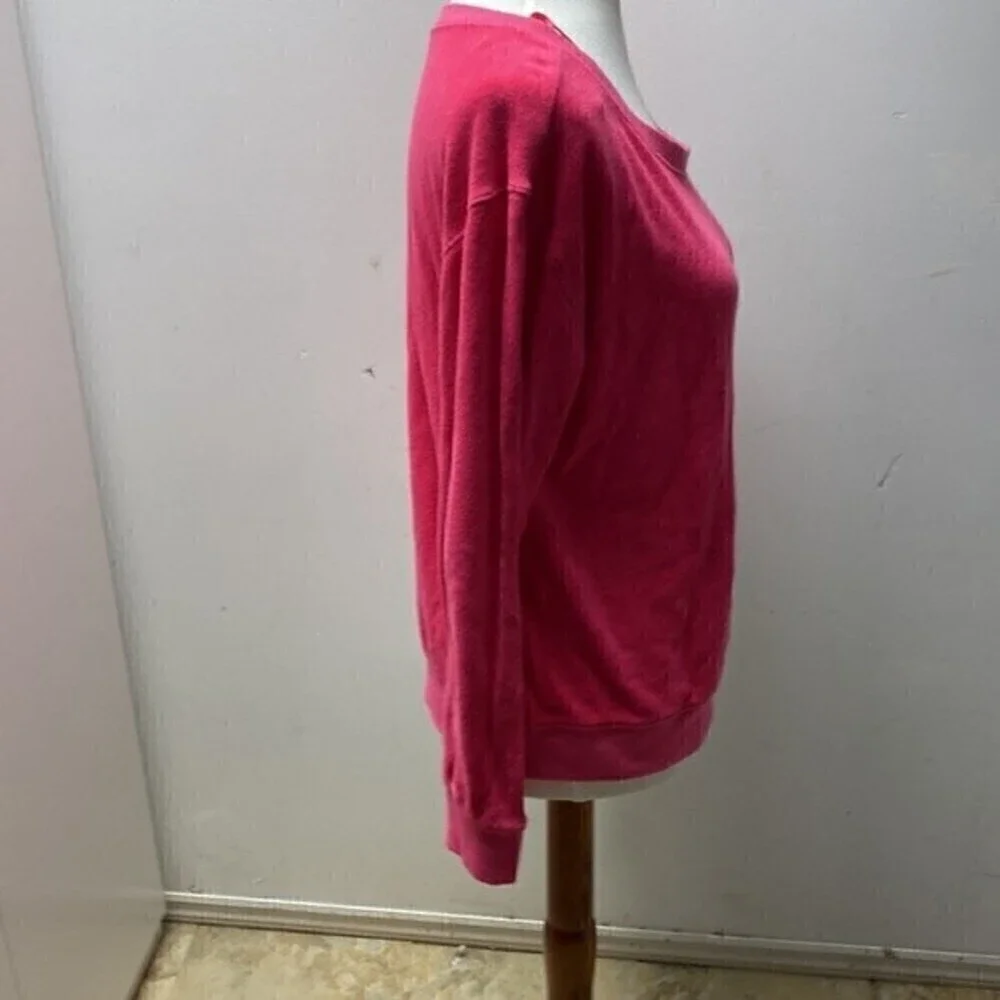 Juicy Couture Pink Terry cloth Sweatshirt size M